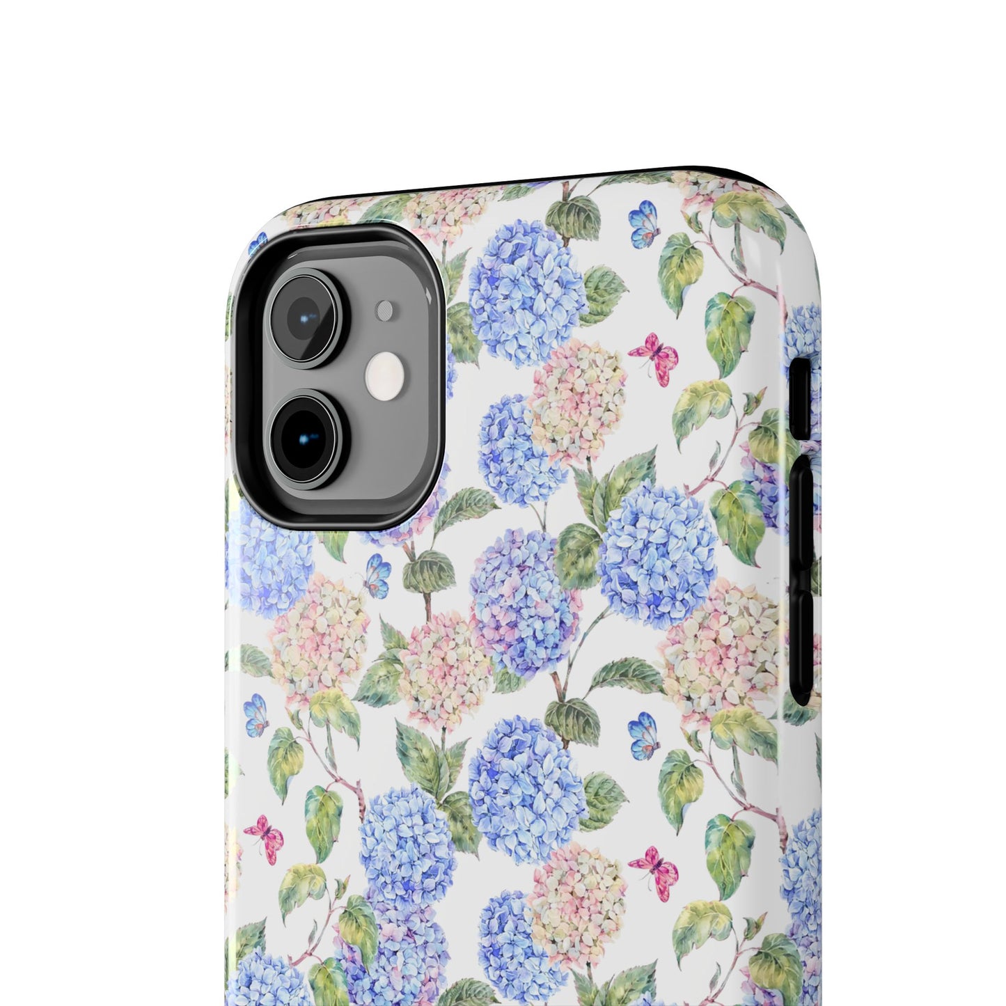 Pink & Blue Hydrangea Phone Case