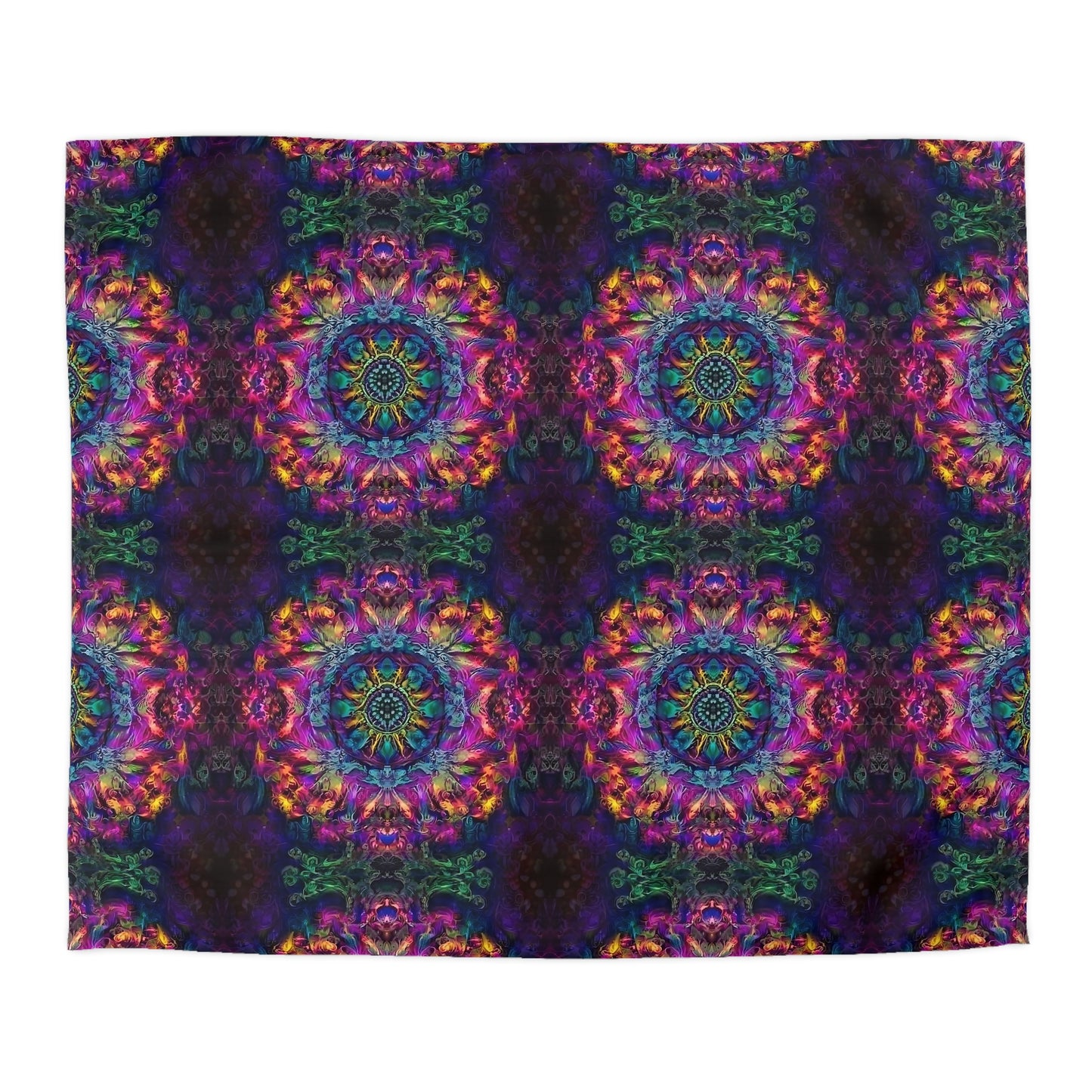 Psychedelic Kaleidoscope Duvet Cover