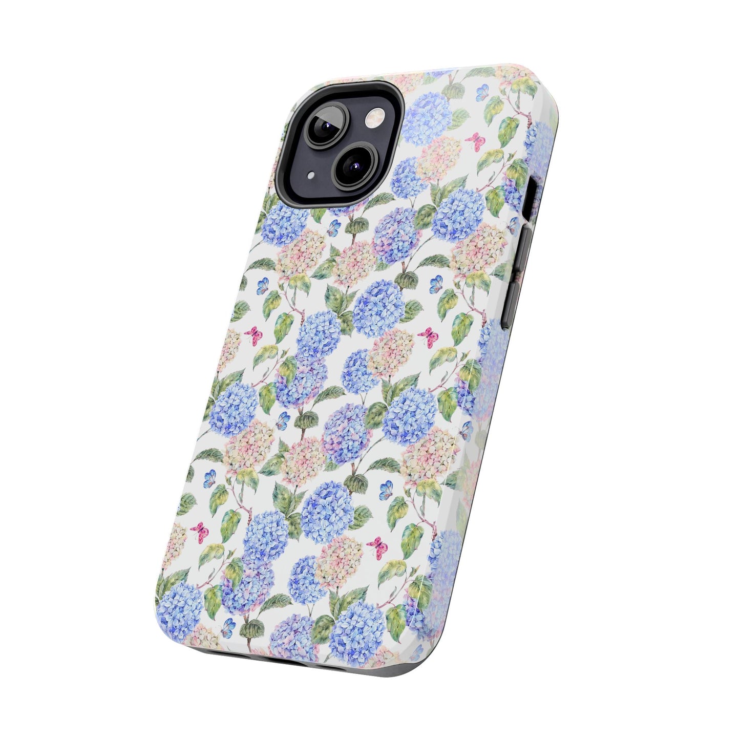 Pink & Blue Hydrangea Phone Case