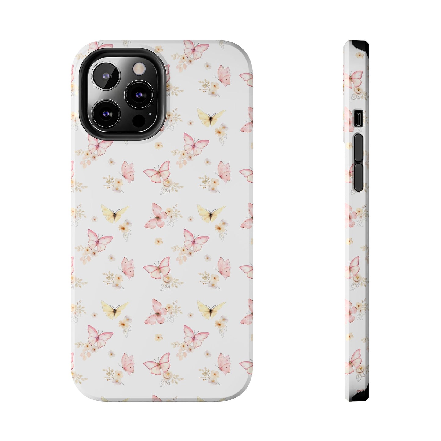 Pink & Yellow Butterfly Phone Case