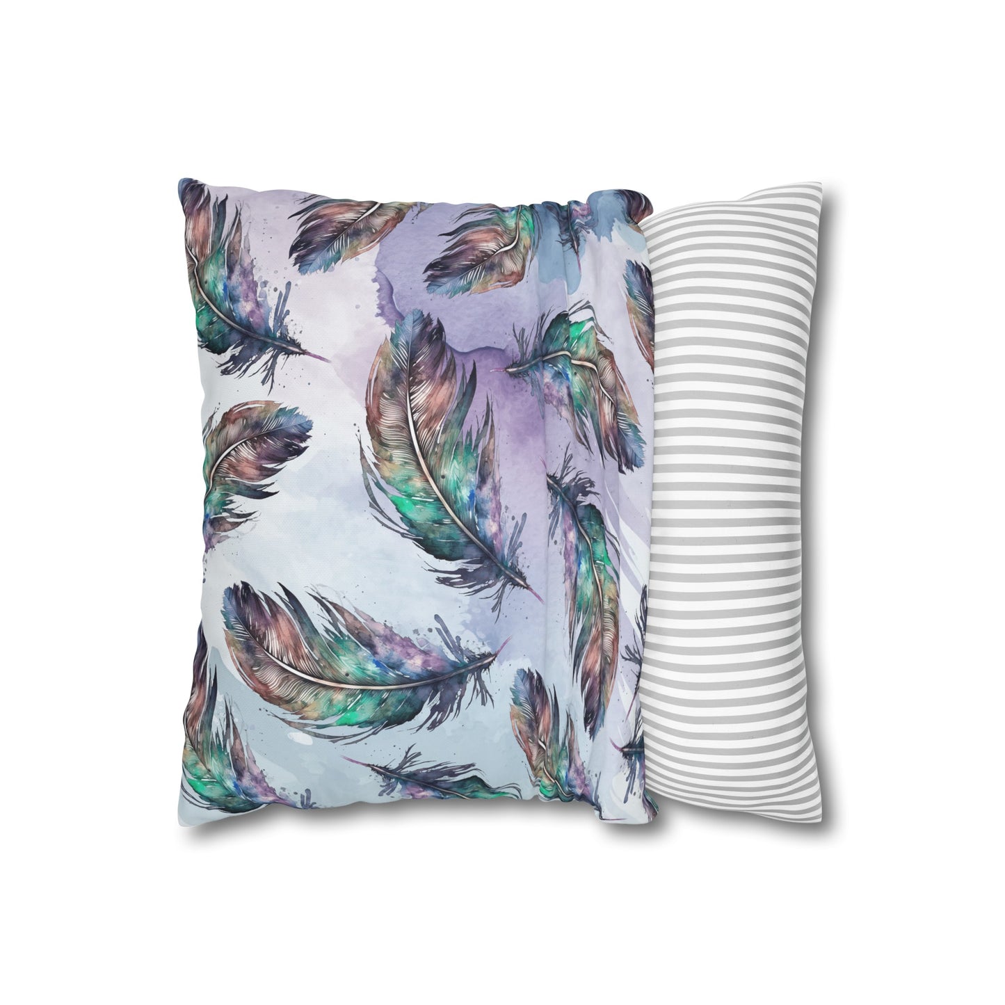 Feather On The Wind #10 Canvas Cushion Cover