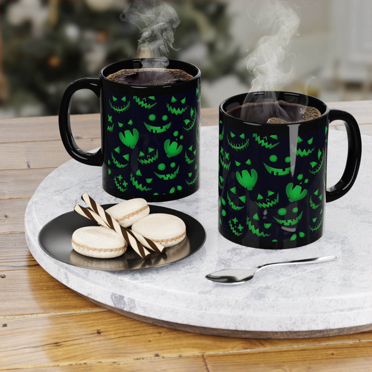 Spooky Neon Halloween #1 Coffee Mug, 11oz