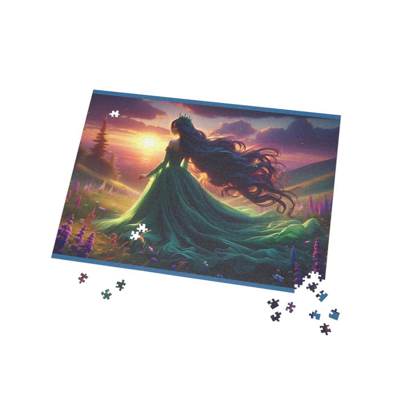 Once Upon A Fantasy - Emerald Sunset 1000-Piece Puzzle