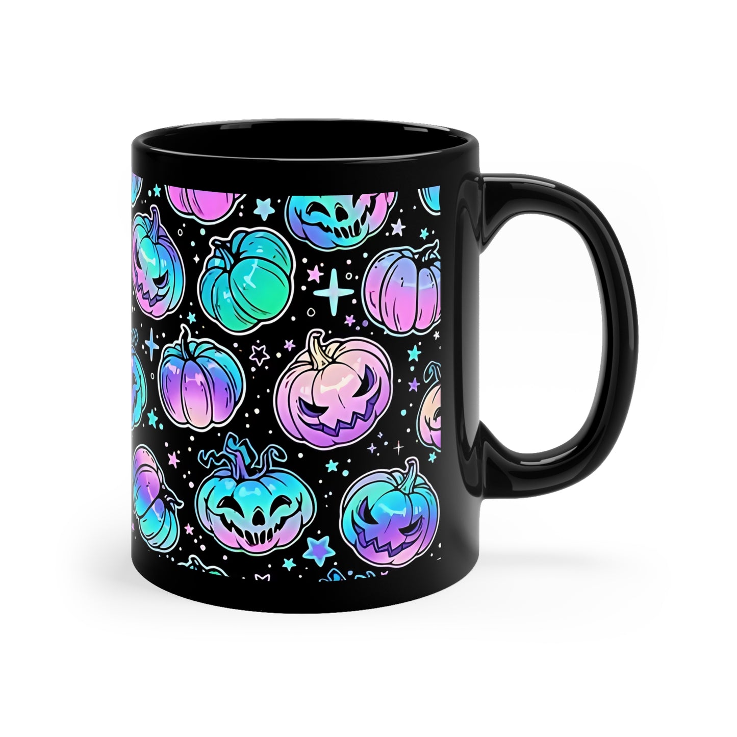 Spooky Neon Halloween #2 Coffee Mug, 11oz