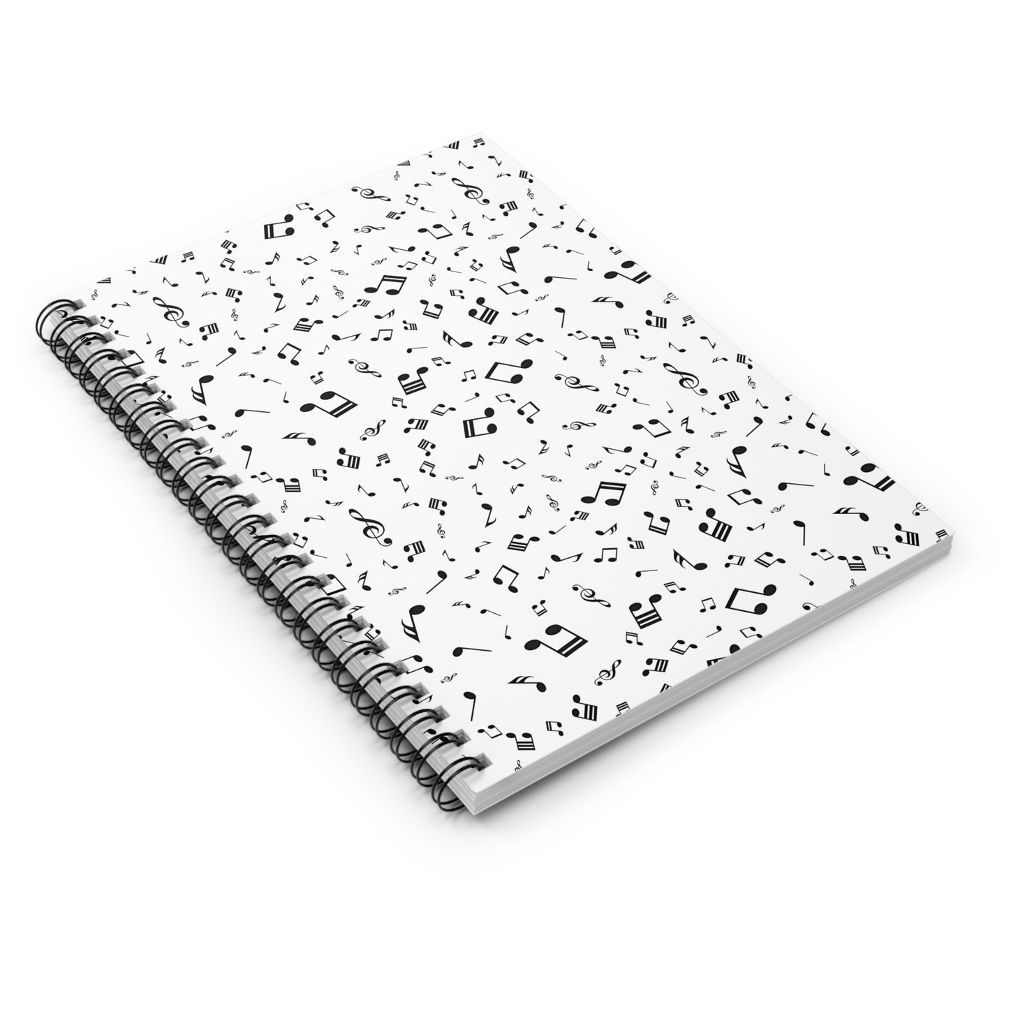 Musical Note Spiral Notebook - Ruled Line