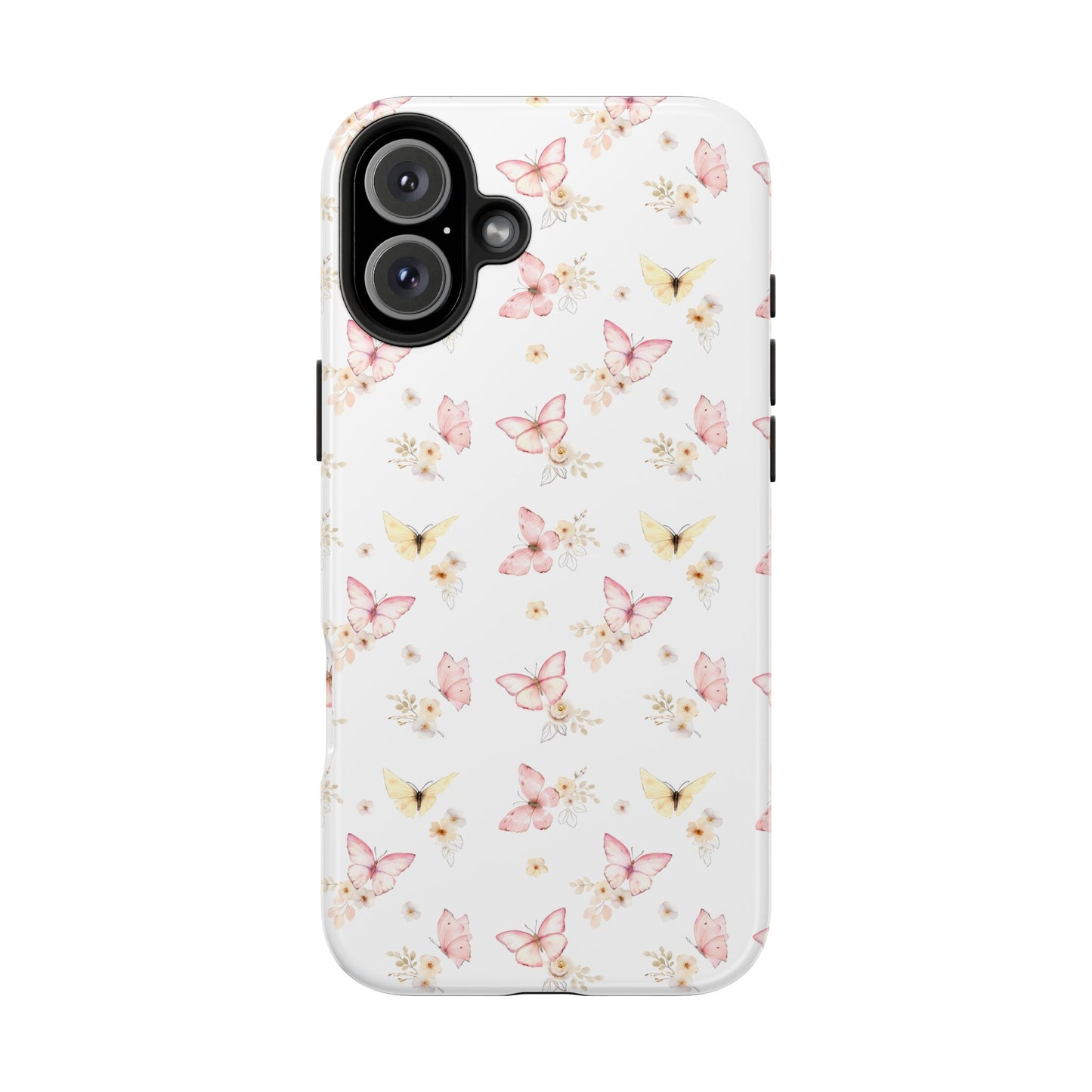 Pink & Yellow Butterfly Phone Case