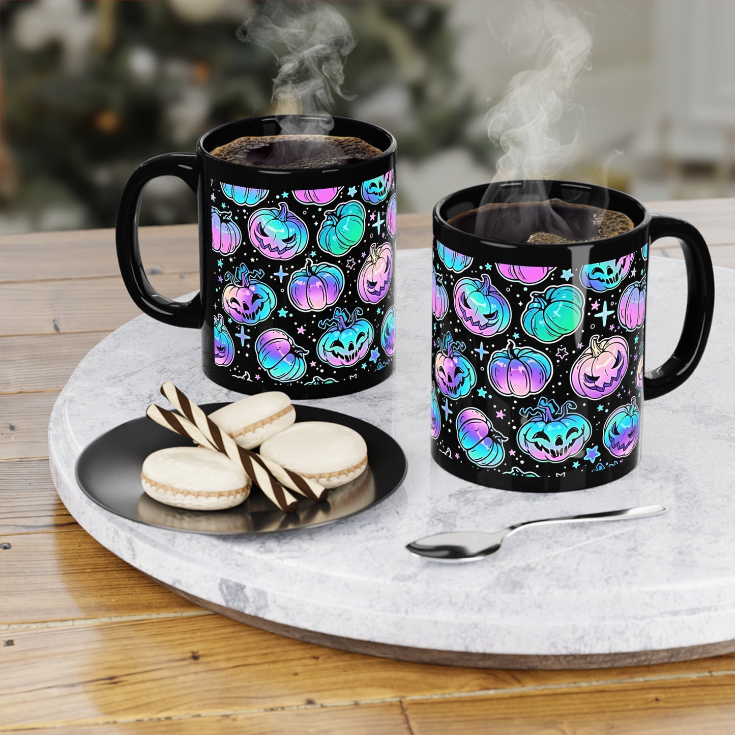 Spooky Neon Halloween #2 Coffee Mug, 11oz