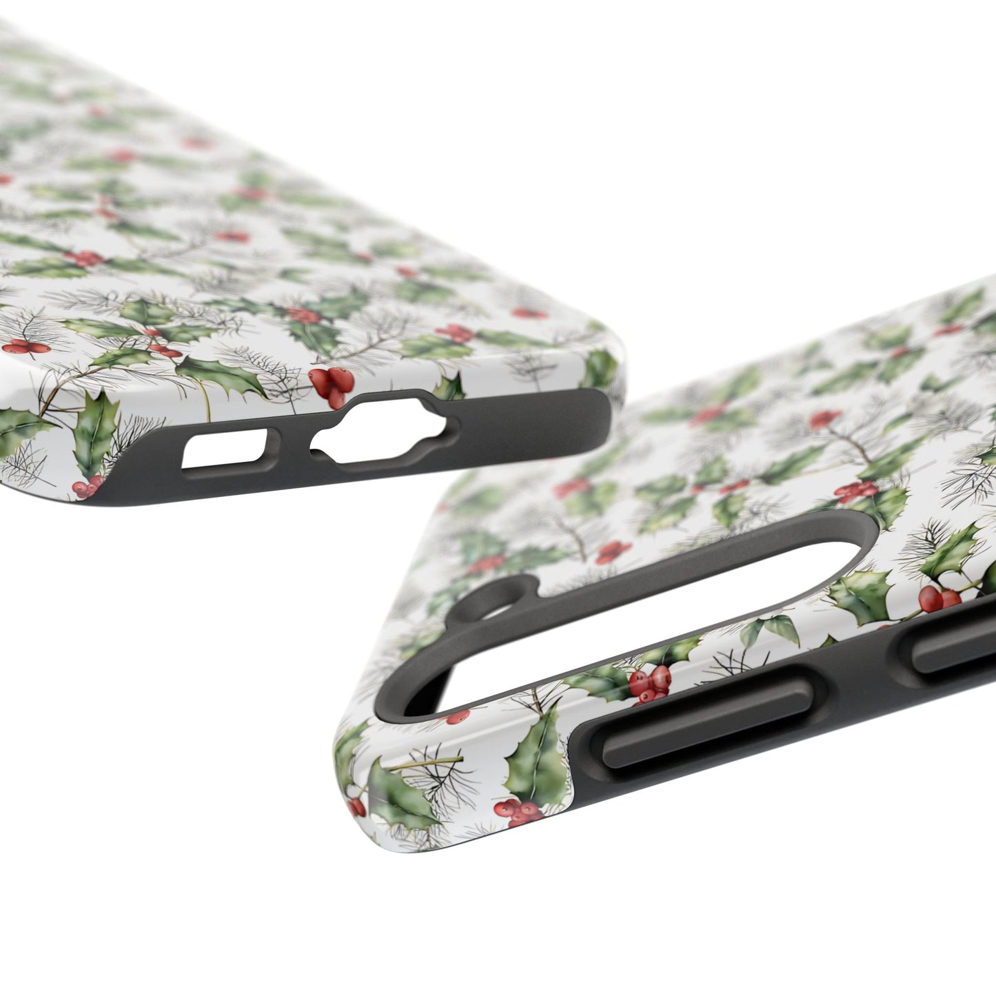 Christmas Mistletoe and Holly Phone Case