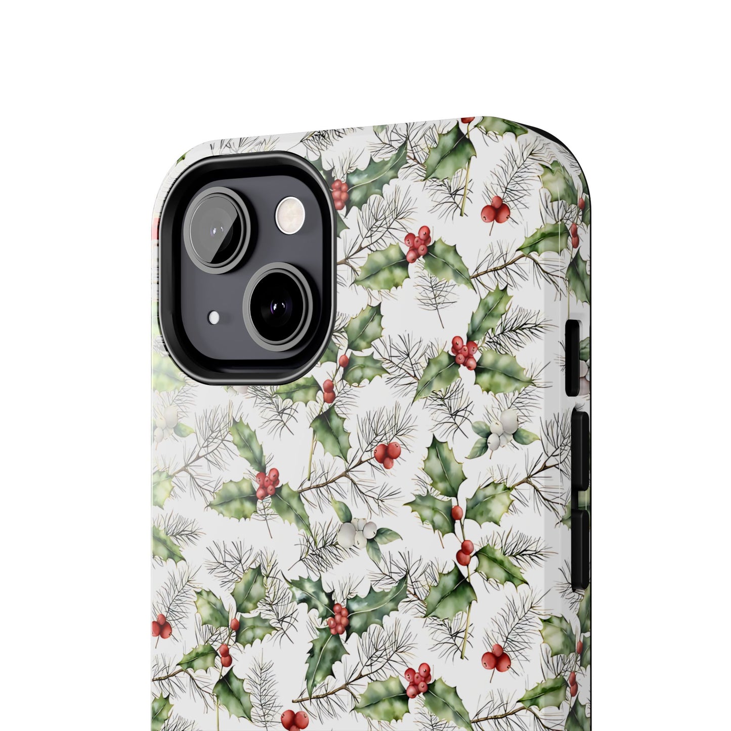 Christmas Mistletoe and Holly Phone Case