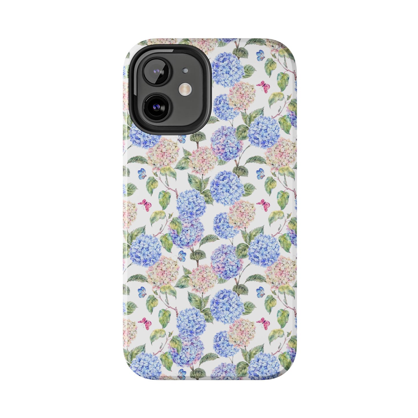 Pink & Blue Hydrangea Phone Case