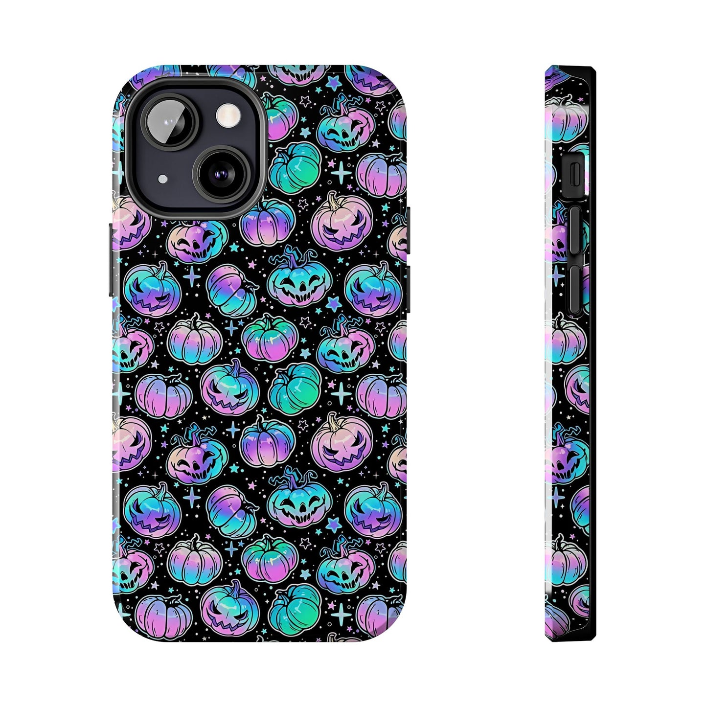 Spooky Neon Pumpkin Phone Case