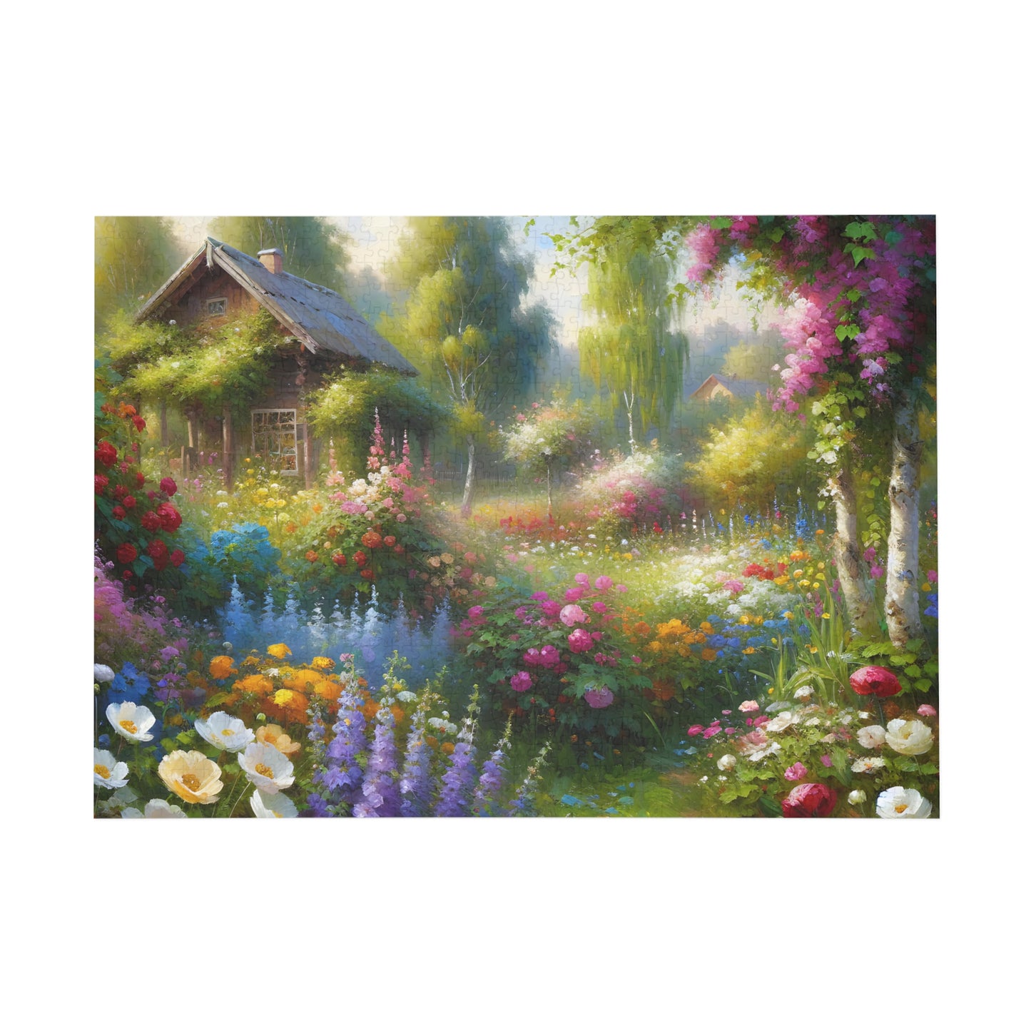 Puzzle - Cottage Garden Jigsaw Puzzle