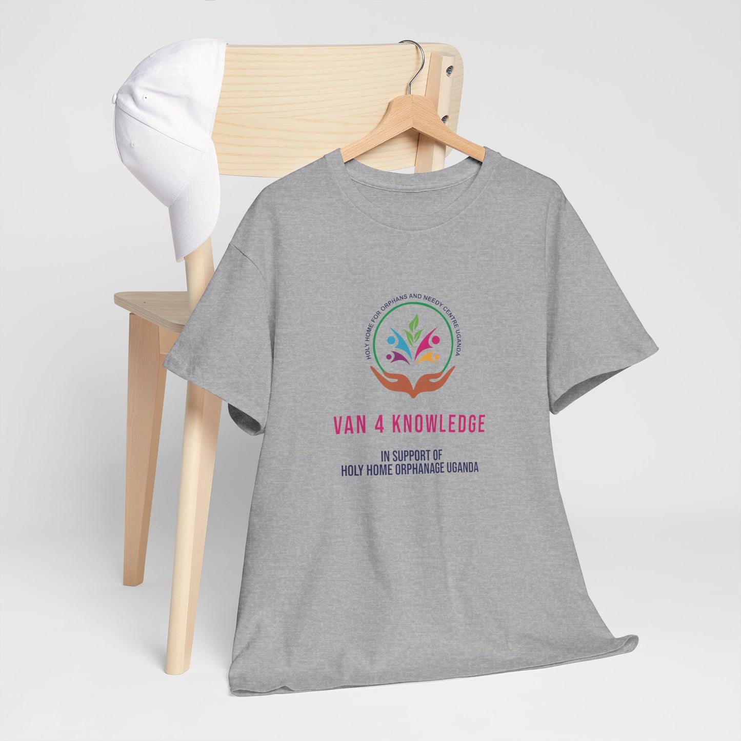 Van 4 Knowledge Unisex Heavy Cotton T-shirt - **In Support of Holy Home Orphanage Uganda**