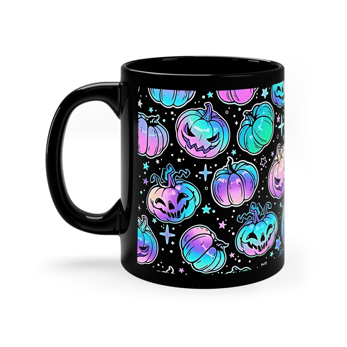 Spooky Neon Halloween #2 Coffee Mug, 11oz