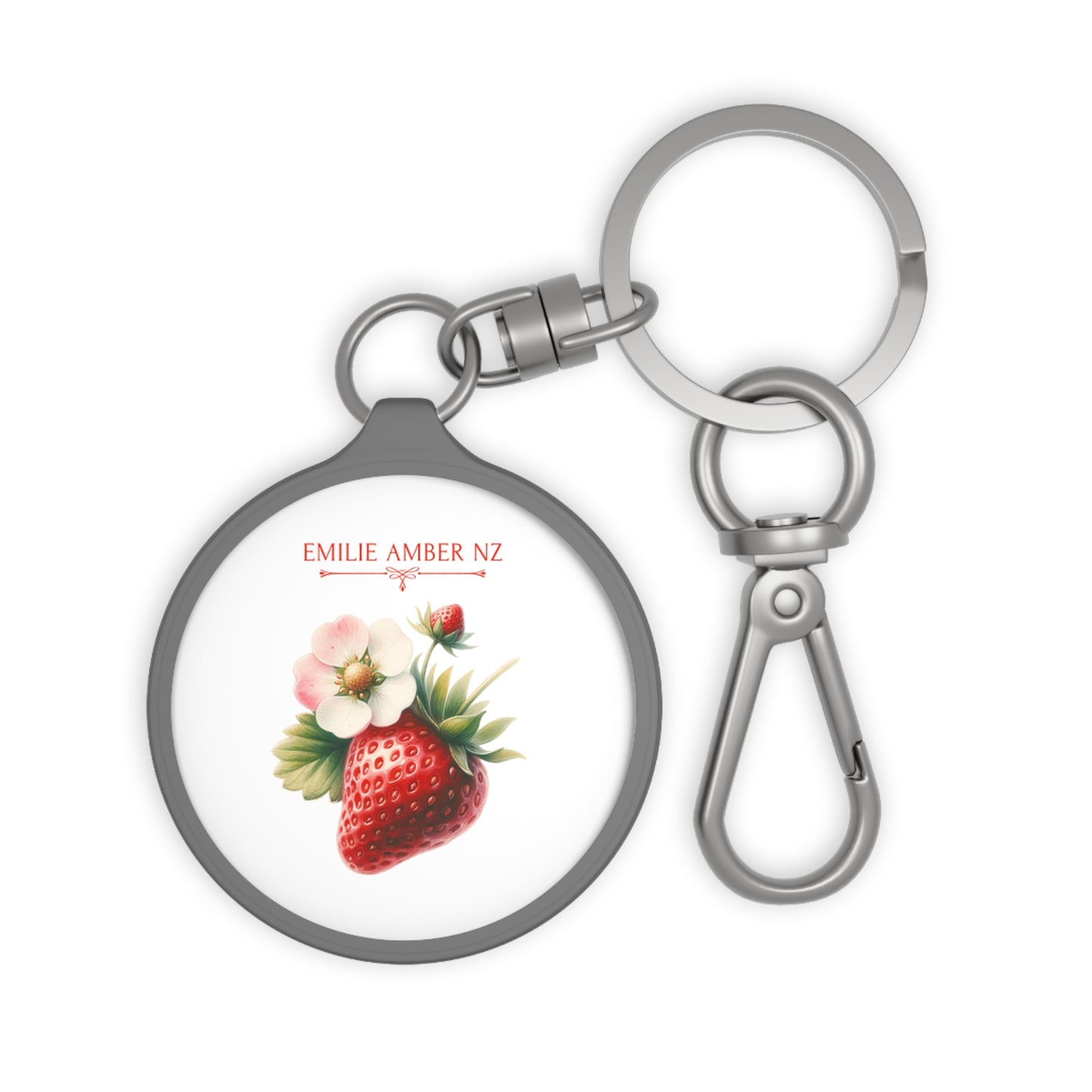 Strawberry Keyring Tag