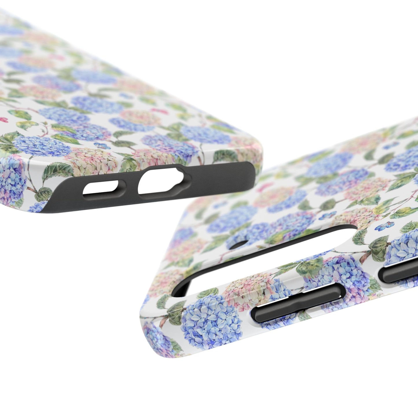 Pink & Blue Hydrangea Phone Case