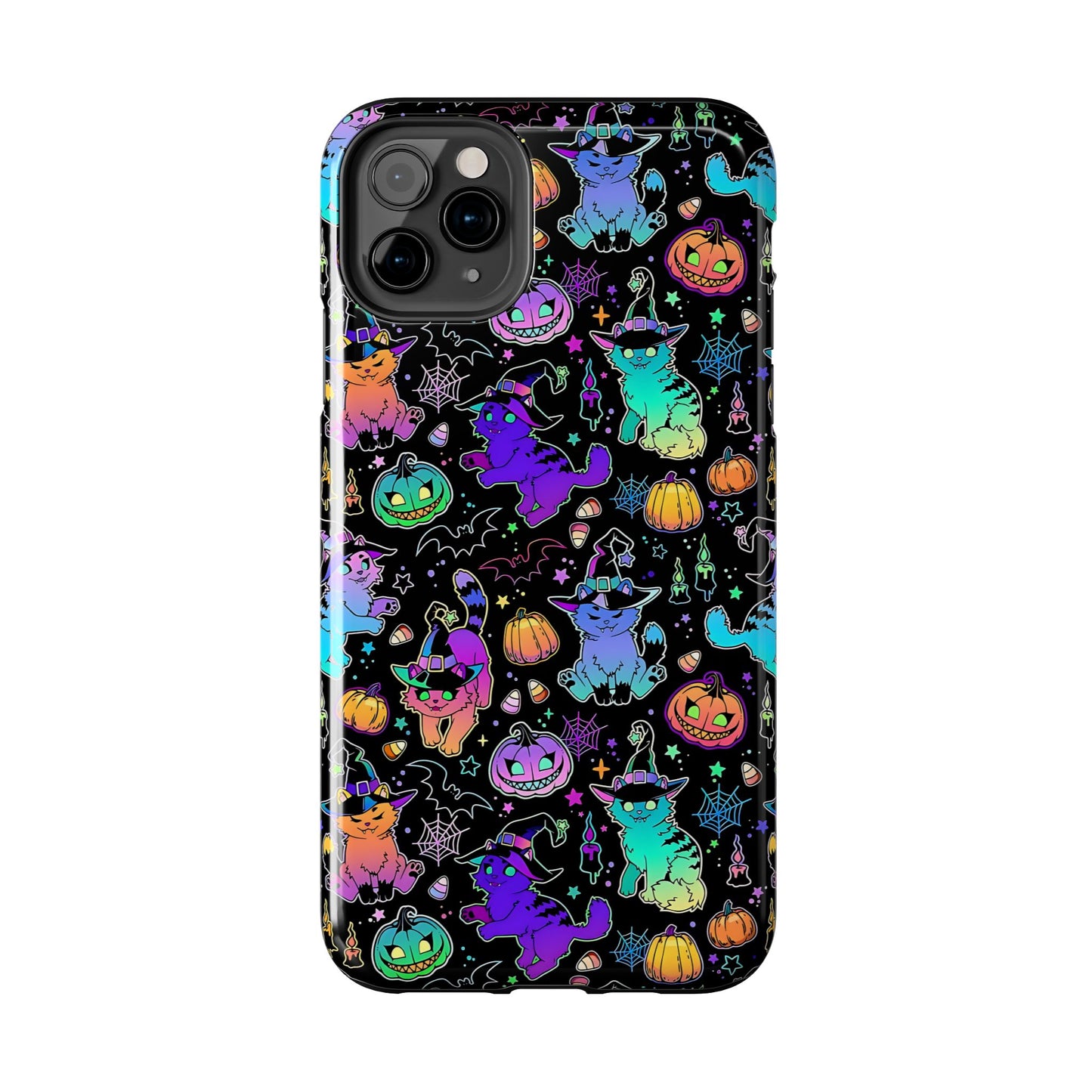 Spooky Neon Kitty Phone Case