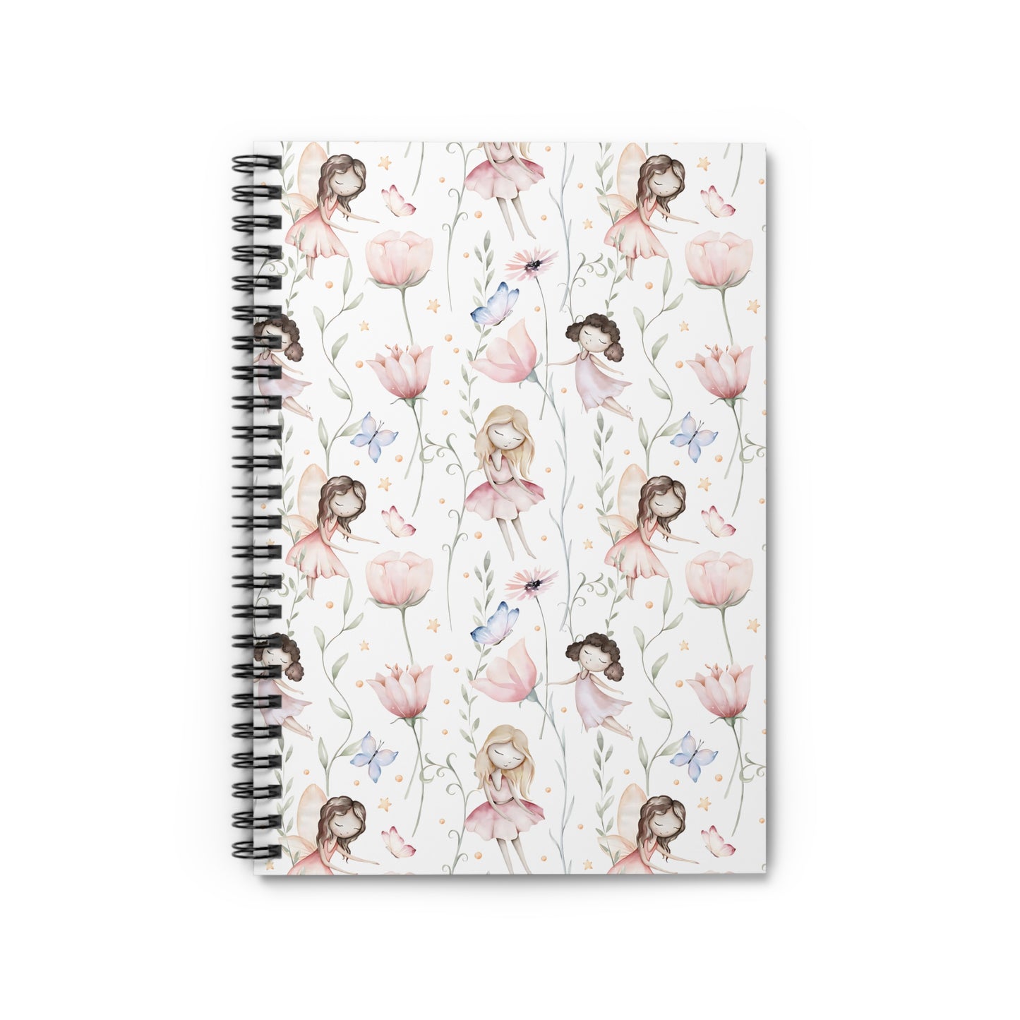 Sleepy Fairy Spiral Notebook - Ruled Line