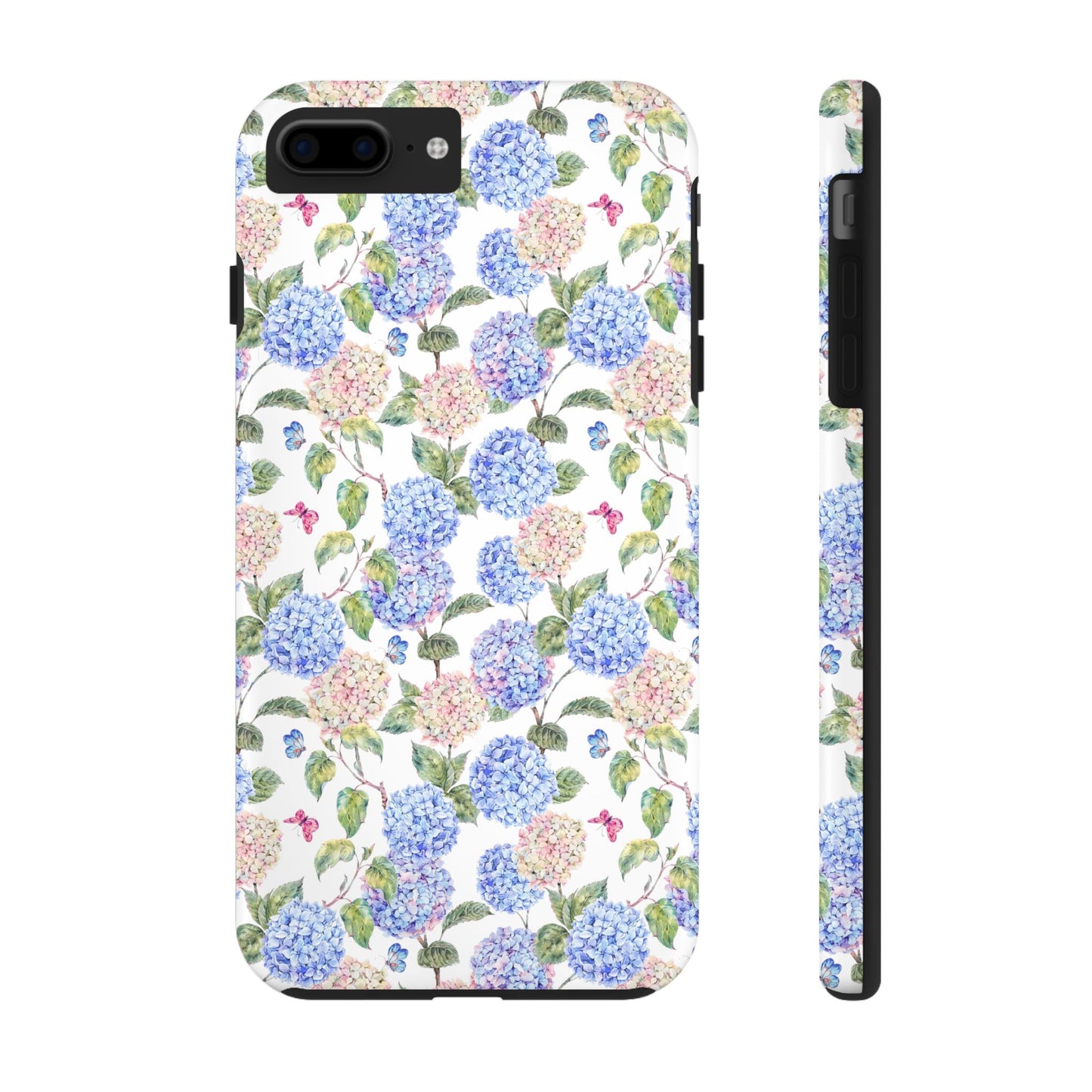 Pink & Blue Hydrangea Phone Case