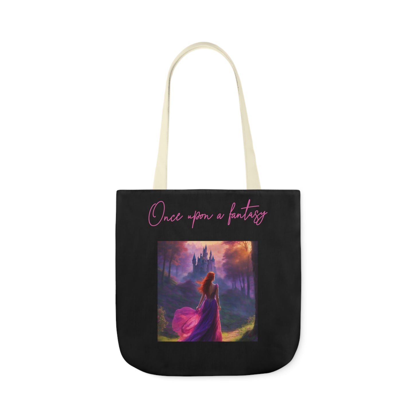 Once Upon A Fantasy Canvas Tote Bag - White