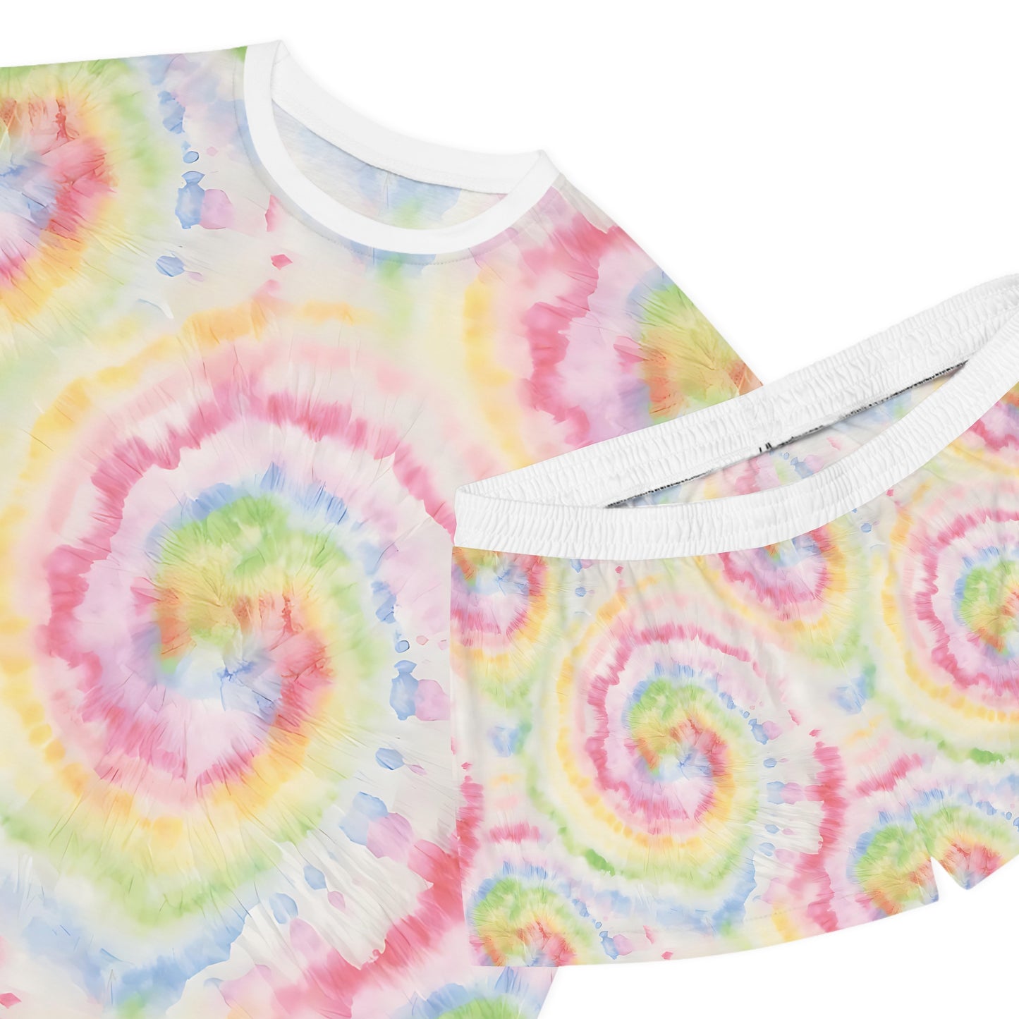 Women's Tie Dye Print Pajama Set