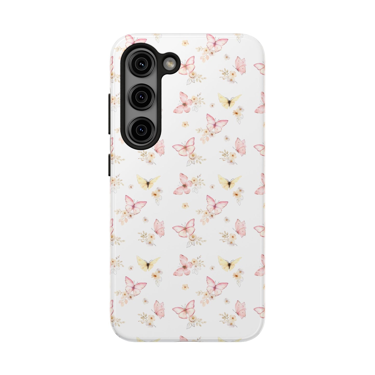 Pink & Yellow Butterfly Phone Case