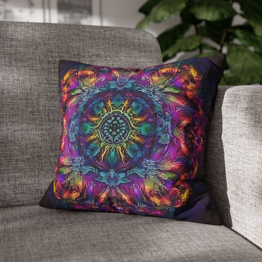 Psychedelic Kaleidoscope Cushion Cover