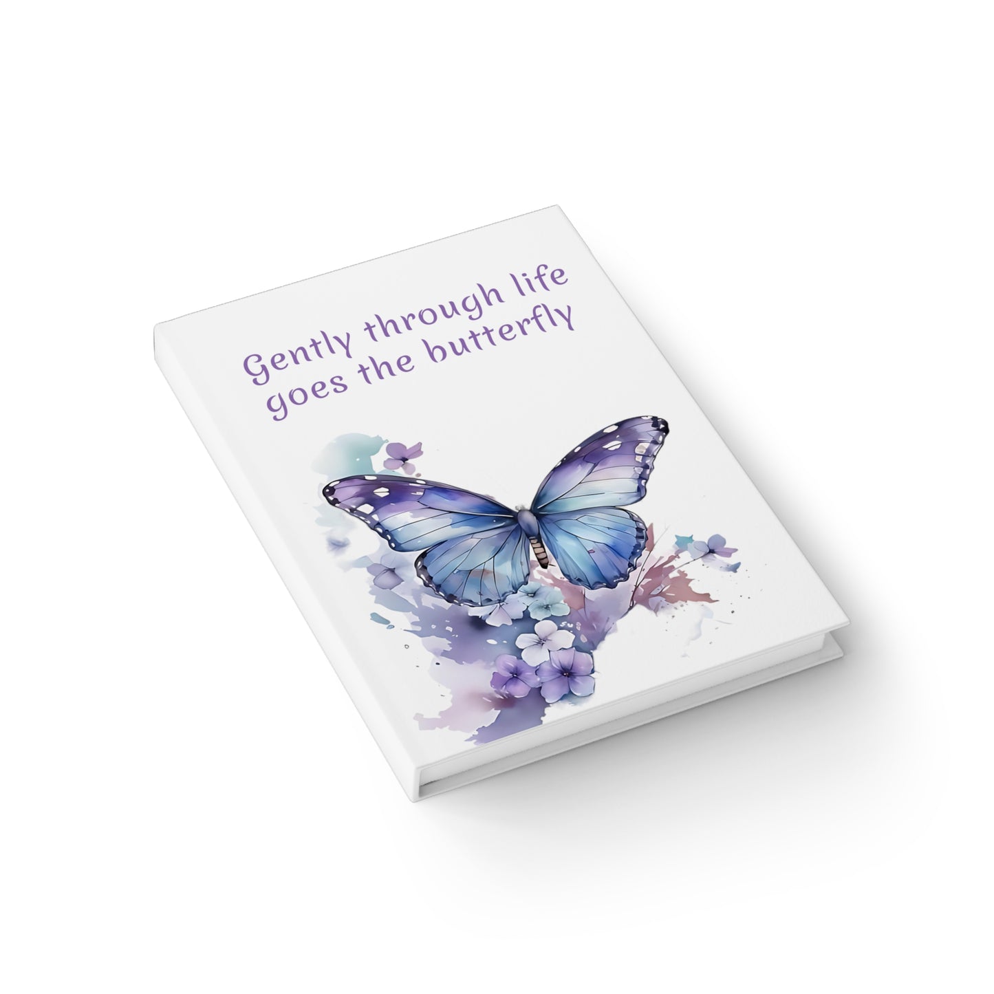 Purple Butterfly Journal - Ruled Line
