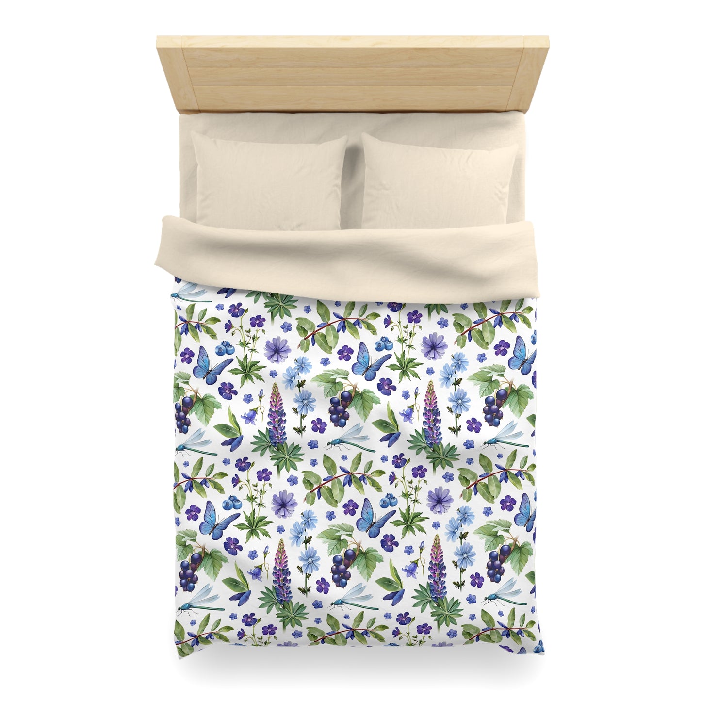 Blue Dragonfly Duvet Cover