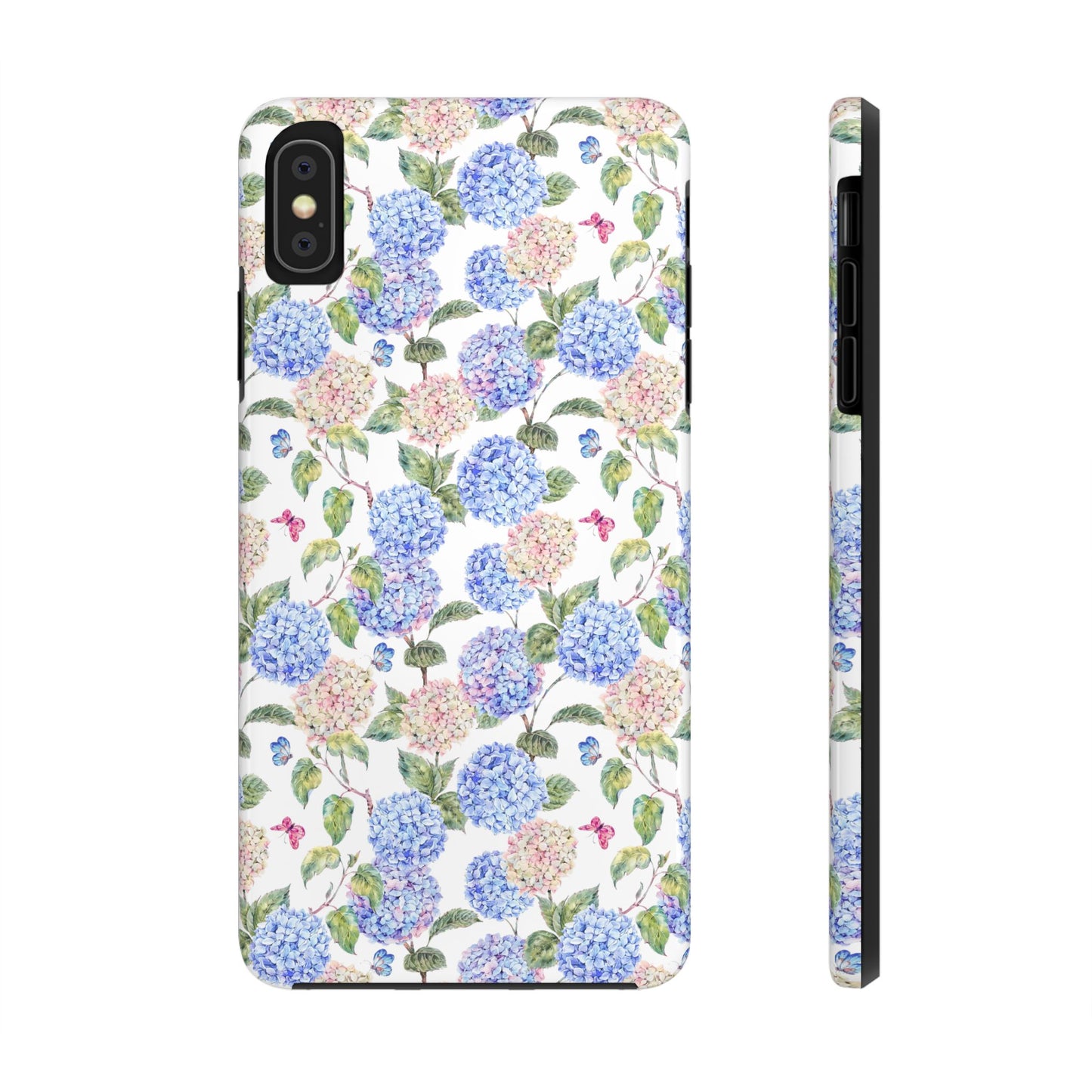 Pink & Blue Hydrangea Phone Case