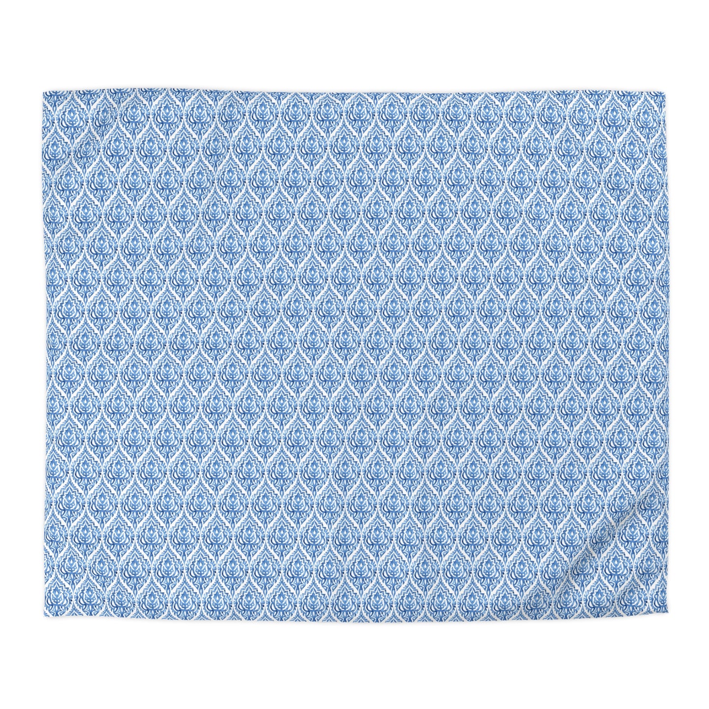 Blue Pattern Print Duvet Cover