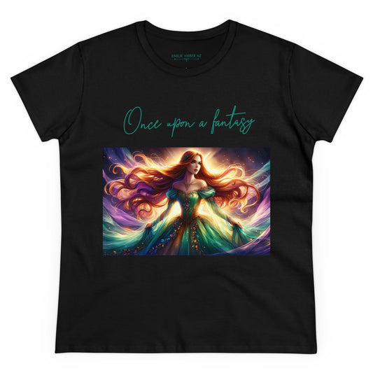 Once Upon A Fantasy - Ginger Goddess Woman's Cotton T-Shirt
