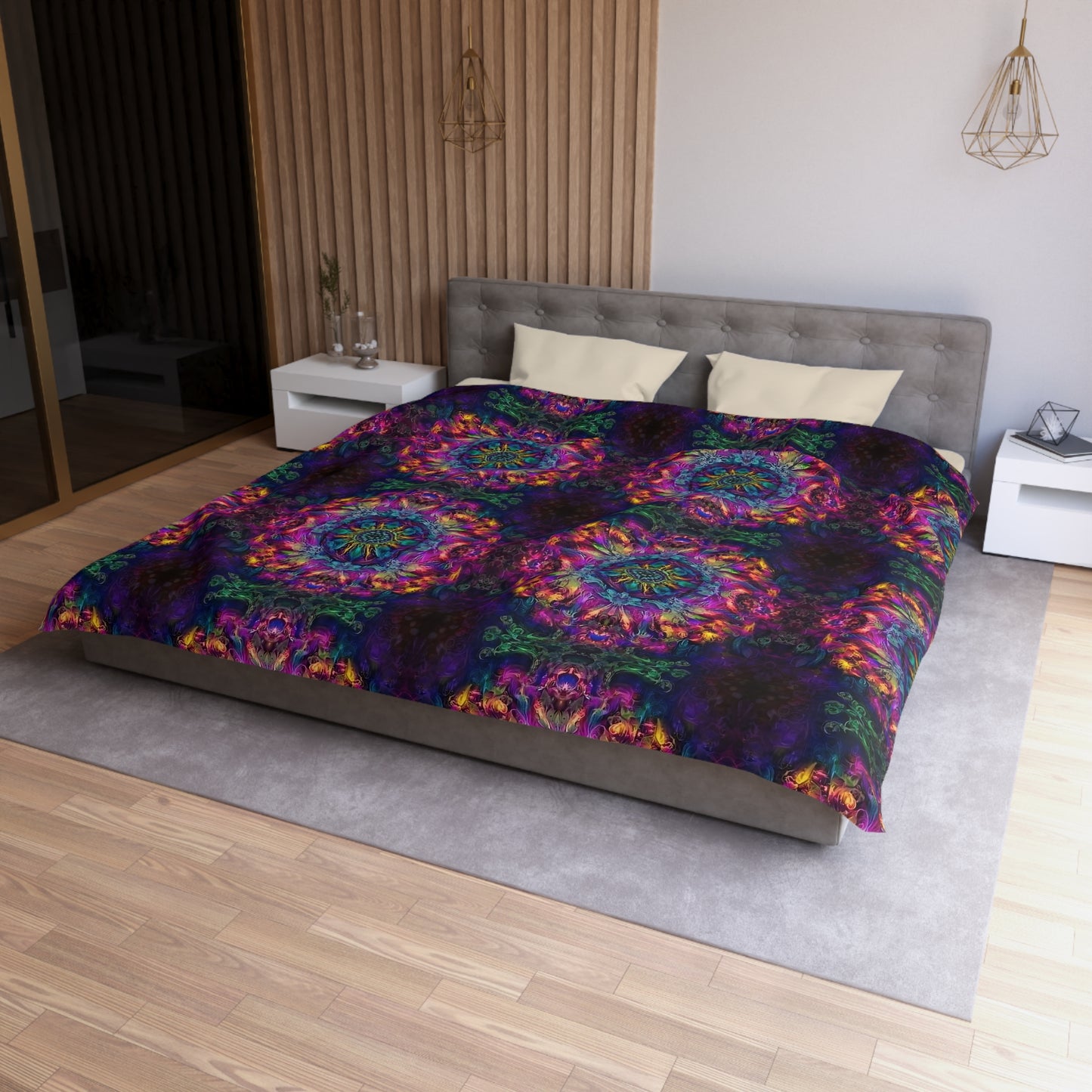 Psychedelic Kaleidoscope Duvet Cover