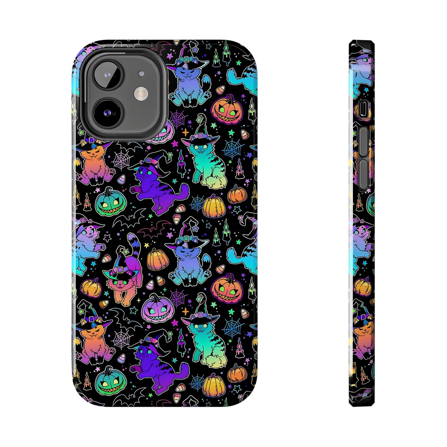 Spooky Neon Kitty Phone Case